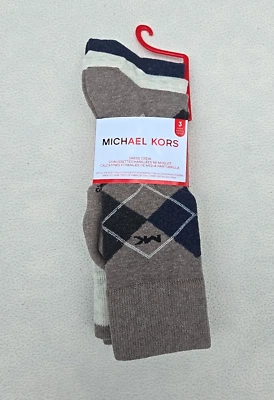 Michael Kors 3 pares de calcetines de vestir para hombre talla US 7-12 NUEVOS CON ETIQUETAS Foto 1 de 4