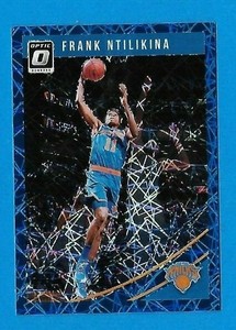 2018-19 Donruss Optic FRANK NTILIKINA Blue Velocity Prizm card KNICKS