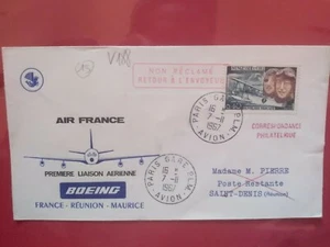PRIMO VOLO AIR FRANCE PARIS SAINE DENIS DE LA REUNION (V188) - Foto 1 di 1