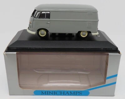 MINICHAMPS VW T1 VOLKSWAGEN COMBI KOMBI LIEFERWAGEN GRAU #430 052201 IN BOX - Bild 1 von 4