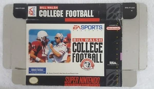 Bill Walsh College Football (Super Nintendo, 1994) NUR VERPACKUNG - Bild 1 von 2