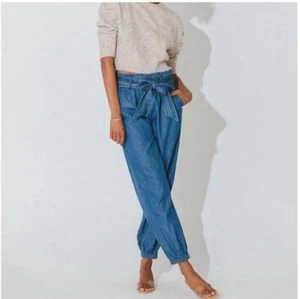 Cleobella Rena Denim Jogger Size Small Blue Jeans - Picture 1 of 8
