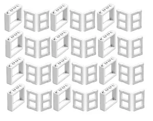 ☀️LEGO LOT OF 12 NEW WHITE 1 X 4 X 3 WINDOWS W/ White Panel Pane TOWN CITY HOUSE - Picture 1 of 4