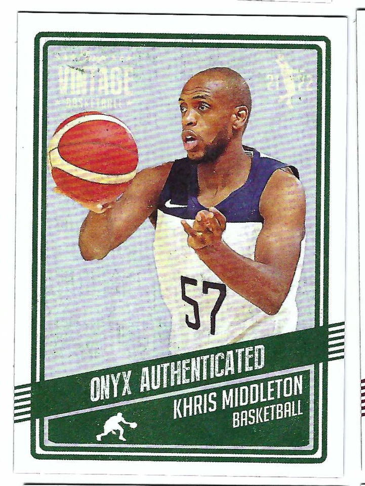 KHRIS MIDDLETON 2021-22 ONYX VINTAGE BASKETBALL CARD - Image 1 of 1