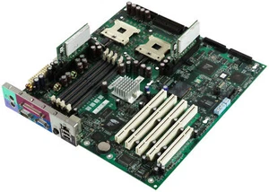 MAINBOARD HP 322318-001 2x SOCKET 604 4x DDR PROLIANT ML350 G3 MAINBOARD - Bild 1 von 2