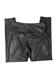 Leggings Zyia Active Nero Metallizzato Tg 8 10 Stampa Foglia Motivo Foglie 8-10 - Foto 1 di 4