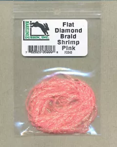 Flat Diamond Braid - shrimp pink FD343 - Picture 1 of 1