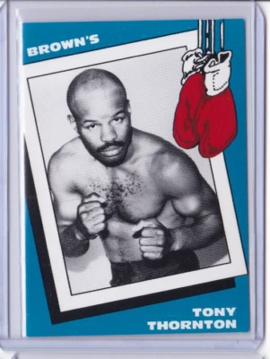 1990 Brown's Boxing Card #67 TONY THORNTON ID3 - Image 1 of 2