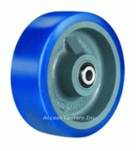 W-820-SPB-1/2 8" x 2" Poly-Soft Polyurethane on Cast Iron Wheel 1200 lb Capacity - Picture 1 of 1