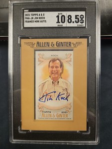 2021 Topps Allen And Ginter Jim Koch Mini Framed Auto