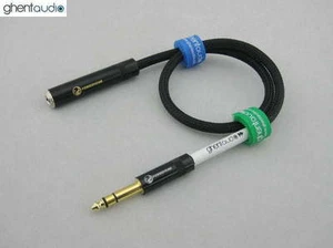D13 (4m 13ft) --- 6.35 TRS (Male to Female) HIFI 4N-OFC Audio Cable ghentaudio - Picture 1 of 3
