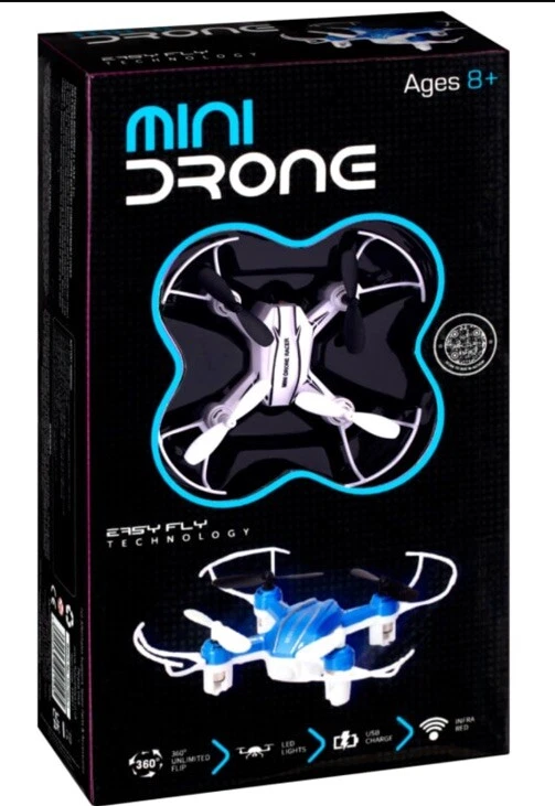 Mini Drone Racer For Kids, 360 Degree Flips Built In LED Lights, 5 x 5 x 4cm - Image 1 of 1