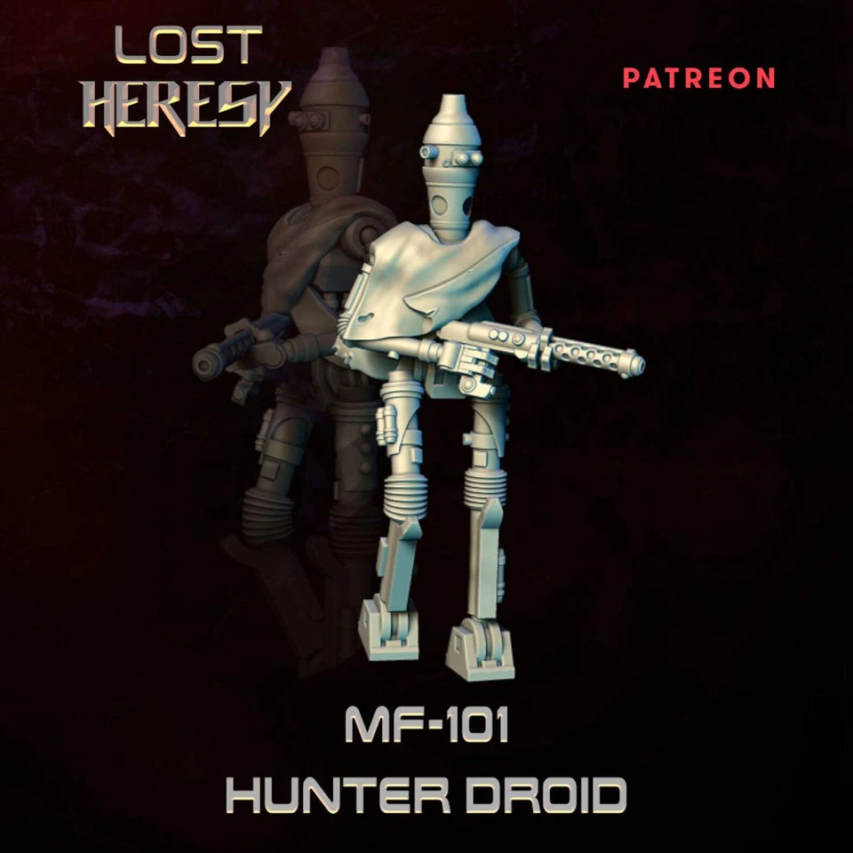 MF-101 Hunter Droid - Resin Miniature | Sci Fi | Legion | Trek | Lost Heresy - Image 1 of 1