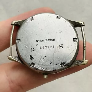 RARE WWII CASE DH Watch Wrist Military WW2 German Army Parts Repair Vintage swiss - Bild 1 von 17