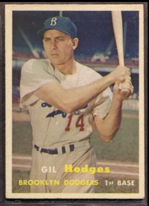 1957 Topps Set-Break # 80 Gil Hodges EX-EXMINT *JAYSACE* - Bild 1 von 2