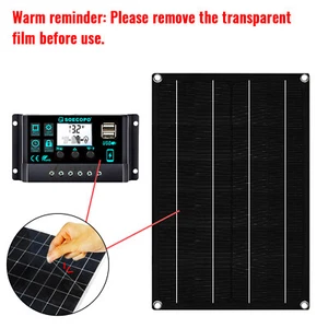 2200W Solarpanel Wohnmobil Camping Haus Off Grid 12V/24V bis 5V mit 10A-100A ControlleryI - Bild 1 von 24
