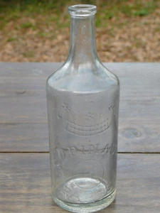 Antigua botella de peluquero Ed Pinaud PARÍS tónico para el cabello botella en relieve 7" - Imagen 1 de 7