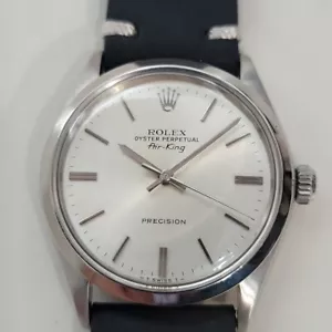 Mens Rolex Ref 5500 Oyster Precision Air King Automatic 1970s Swiss RA475B - Picture 1 of 12