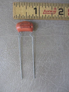 Sprague .0068 uF 600 DC Orange Drops Capacitor 6PS-D68 circa 1970 - Picture 1 of 3