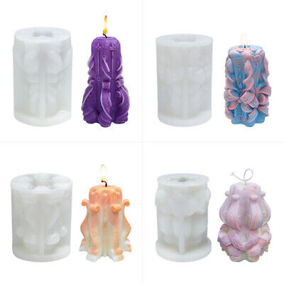 3D Silikon Kerzenherstellungsformen DIY Aromatherapie Kerzen Wachsputz DIY Form • 4.97€