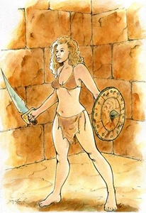 Slave Girls From Beyond Infinity - Fan Art - Elizabeth Kaitan - Full Moon - Cult - Picture 1 of 2