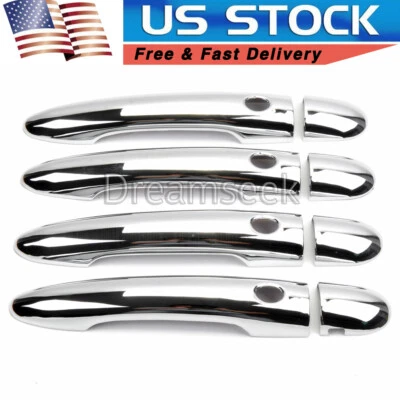 CHROME DOOR HANDLE COVER TRIM FOR RENAULT KOLEOS WITH SMART KEYHOLE 2008-2013 - Image 1 of 4