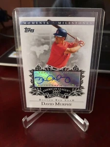2007 Topps Moments & Milestones Rookie David Murphy #RA-DM Auto - Picture 1 of 3