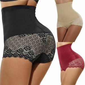 Women High Waisted Slimming Tummy Control Knickers Body Shaper Briefs Underwear - Picture 1 of 18