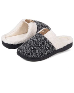 Pantofole invernali House donna uomo memory foam pantofole comfort peluche pile UK3-4 - Foto 1 di 7
