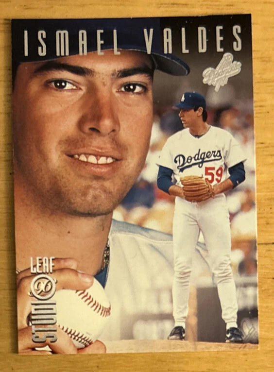 Tarjeta de béisbol 1996 Donruss Leaf Studio Ismael Valdés #103 Dodgers en muy buena condición Foto 1 de 2