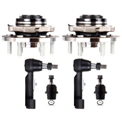 6x Front Wheel Bearning Hub Ball Joint Tie Rod End For 2011-2014 Ford Expedition - Image 1 of 4