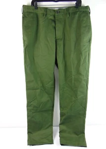 Lands End Green Cotton Tailored Fit Chino Style Pants 37 - Picture 1 of 8