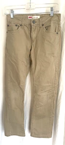 Levi's 511 Youth Slim 12 Reg Khaki Jeans 26 x 26 Adjustable - Picture 1 of 5
