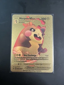 Morpeko Vmax Premium Gold Foil Fan Art Textured Collector Pokemon Karte 080/202 - Bild 1 von 1