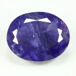 14.48 Cts_Loose Gemstone_100 % Natural Unheated Purplish Blue Iolite_Srilanka - Picture 1 of 3