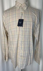 Gant Classic Oxford Sunset Linen Cotton XL Regular Fit Long Sleeve Button Up New - Picture 1 of 12