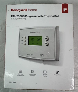 HONEYWELL HOME RTH2300B PROGRAMMABLE THERMOSTAT 5-2 DAY SCHEDULING - Picture 1 of 9