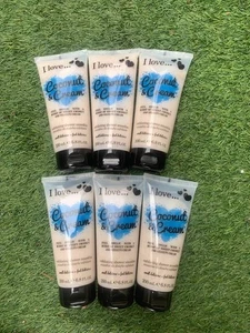 6 x I LOVE COCONUT & CREAM EXFLOIATING SHOWER SMOOTHIES 200ml - Picture 1 of 1