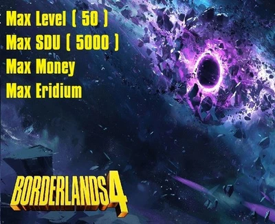 Borderlands 4 Max Lvl/MaxSpecialisation/MaxGold/MaxEridium/Max SDU/ModdedGear - Image 1 of 4