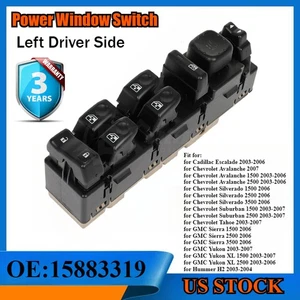 Interruptor maestro de ventana eléctrica para Chevy Tahoe 2003-06 Silverado 1500-3500 15883319 - Imagen 1 de 15
