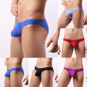 Calzoncillos de cintura baja para hombre Lencería sexy Tanga a rayas Ropa interior Transpirable Cintura baja - Imagen 1 de 25