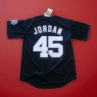 Men's Michael Jordan Chicago White Sox Black Baseball Jersey SIZE MEDIUM - Image 1 of 4