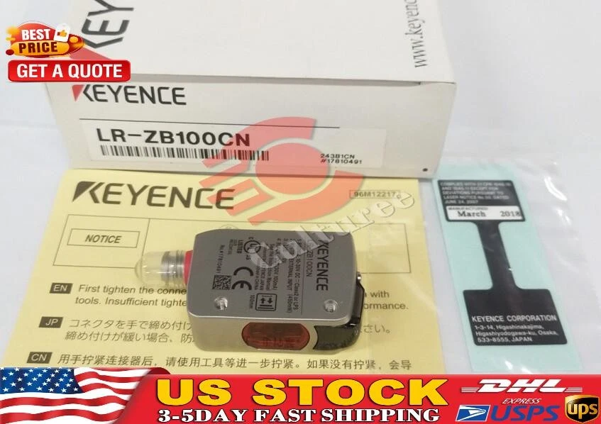 1PC New Keyence LR-ZB100CN Laser Sensor In Box US Free TAX LRZB100CN - Image 1 of 3