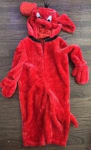 Clifford the Big Red Dog Bodysuit Costume Toddler 4T Halloween - Picture 1 of 2