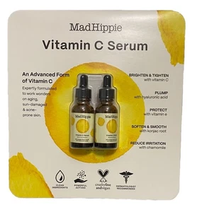 Set 2/30ml Mad Hippie Vitamina C Siero Konjac Radice Acido Ferulico/Ialuronico - Foto 1 di 2