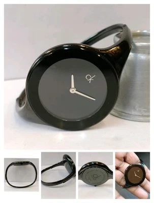 CALVIN KLEIN QUARTZ BLACK DIAL K28246 SWISS WOMEN'S WORKING CONDITION - Image 1 of 4