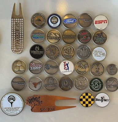 CMC Golf Ball Marker Lot. … New Old Stock… (lot of 34)