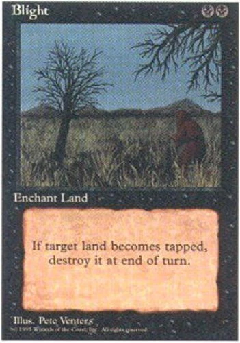 FBB Korean Blight ~ Lightly Played 4th Edition Fourth Foreign Black Border Stock - Image 1 of 1