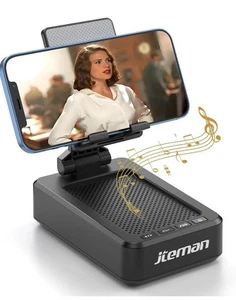 Cell Phone Stand with Wireless Bluetooth Speaker and Anti-Slip Base - Photo 1 sur 6