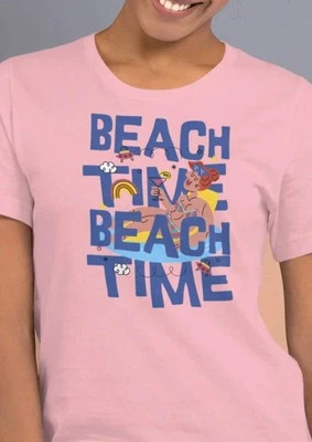 Beach Time T-Shirt | Summer Fun Tee - Image 1 of 4